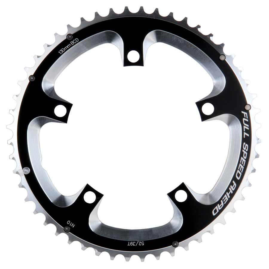 FSA 52T 10sp. BCD: 130mm 5 Bolts Ext rieur Chainring For Road triple ...