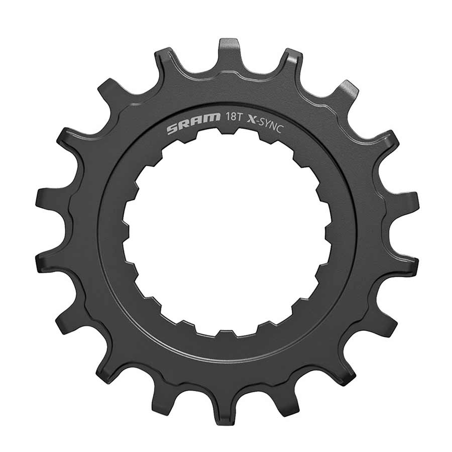 SRAM X-Sync For Bosch 18t spd Direct Mount Bosch Steel Single Black
