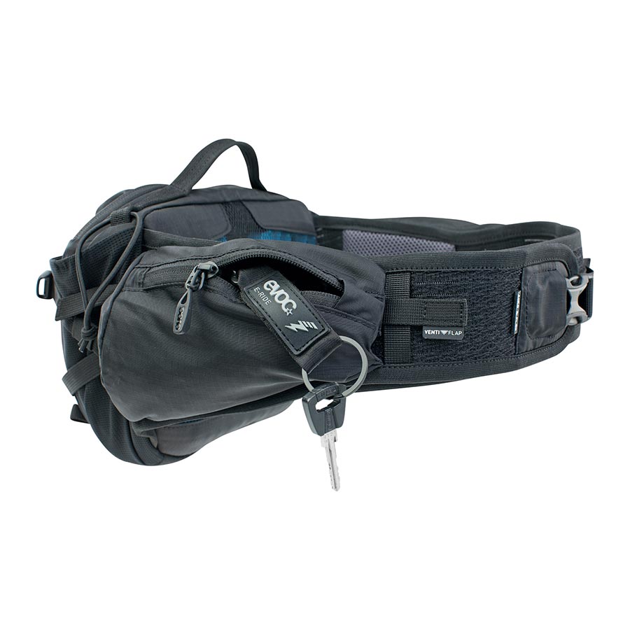 EVOC Hip Pack Pro E-Ride Hydration Bag, Volume: 3L, Bladder: Not included, Black